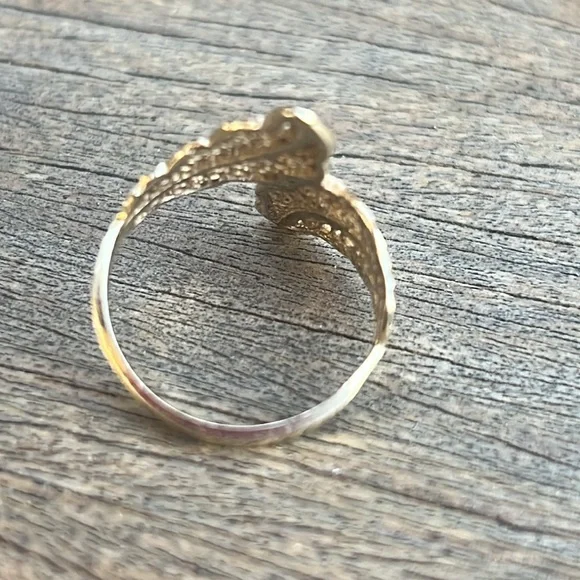 Vintagege 14k solid yellow gold ring mesh - Picture 6 of 9
